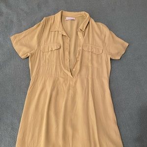 UO Lime Green Button Down Dress